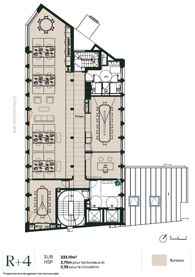 Bureau Paris 1988m² Vente bureau Paris OVBUR2312414 21